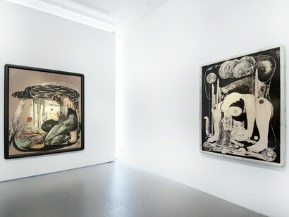 Alex Feuerstein, Exhibition view. Courtesy of galerie burster