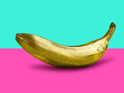 Banana Golden Pop Art, 2017 