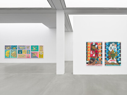Luciano Calderon, Poemas de la banda, exhibition view. Courtesy of Ruttkowski;68