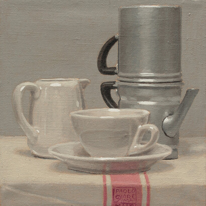 Paolo Quaresima, Napoletana, Olio su tela, 20 x 20 cm, 2015