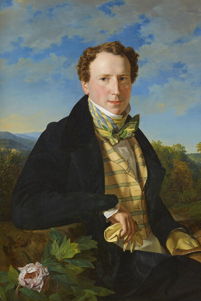 Ferdinand Georg Waldmüller, Self-portrait as a young man (detail), 1828. Courtesy of the National Gallery