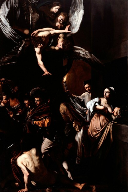 Sette opere della Misericordia, Michelangelo Merisi, 1606-1607