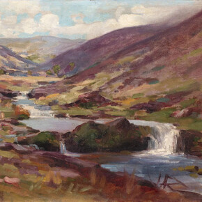 Harry Phelan Gibb, Chalk stream nr Brendon (detail), c.1919-25. Courtesy of Frestonian Gallery 
