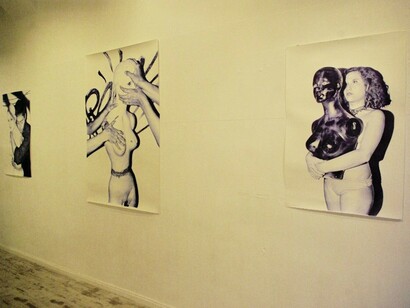 Alfredo Chamal, New Mexican Psychorealism, Exhibition view. Courtesy of Galerie Benjamin Eckk