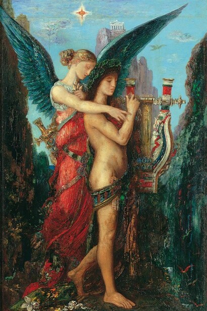 Moreau, Esiodo e la Musa, Mondadori Portfolio/Electa/Laurent Lecat  
