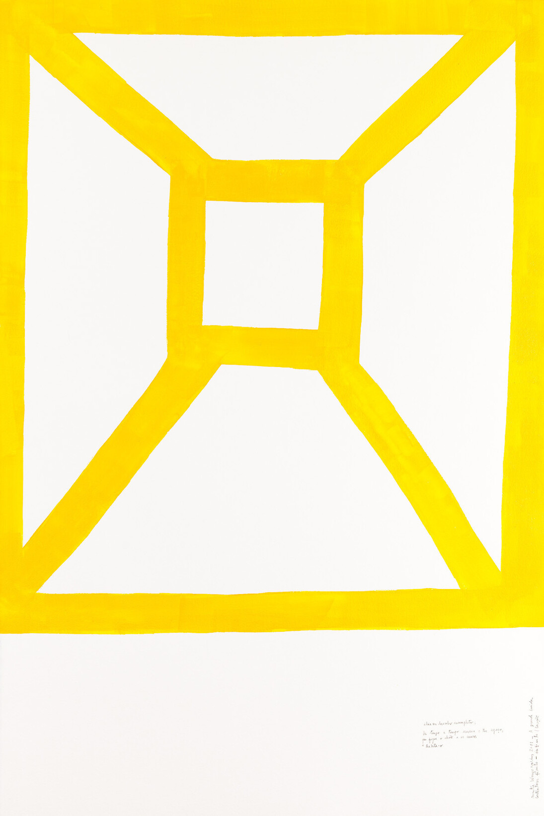 Marta Wengorovius, Untitled, 2011 - The Great Health, serie Acrylic and graphite on paper, 150 x 101 cm