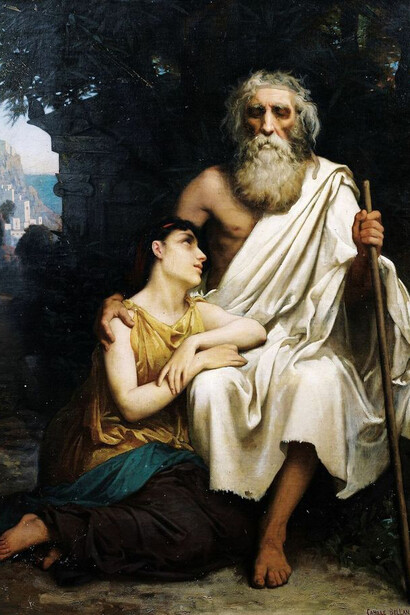 Camille Felix Bellanger, Edipo e Antigone, 1853-1923