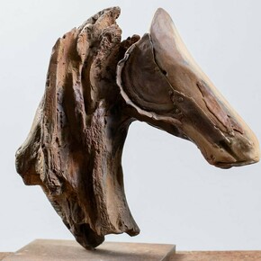 Alexandra Athanassiades, Helen's Horse (detail), 1998, bronze, 8 ¼ x 8 ¼ x 5 in. Courtesy of the artist and Kathryn Markel Fine Arts
