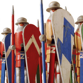 Army of Soldiers, Carl Otto Czeschka (1878-1960)1908 / 1910HamburgTurned, carved and painted beechH 16,2 – 16,5 cm