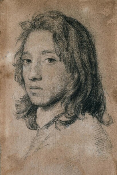 Samuel Cooper (1609‒1672), Thomas Alcock, c. 1650, Black chalk heightened with white, 17.7 x 11.3 cm © Ashmolean Museum, University of Oxford