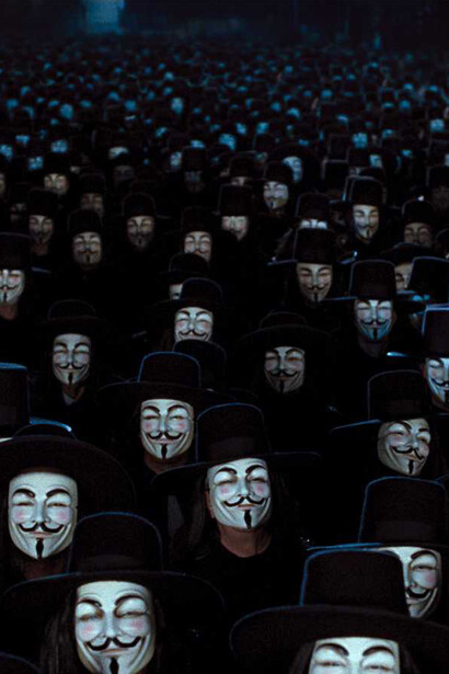 Still from the movie "V for Vendetta", 2005