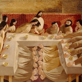 Last Supper, 1920. Stanley Spencer Gallery © The Estate of Stanley Spencer, All Rights Reserved, 2015 / Bridgeman Art Library