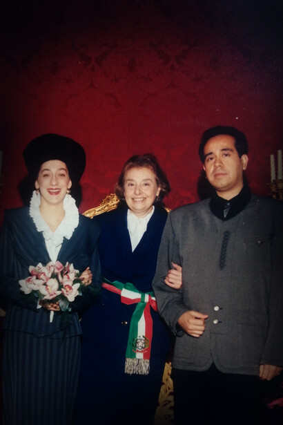Campidoglio, Roma. Antonio Arévalo, Lietta Aguirre D'Amico y Giorgia Palombi