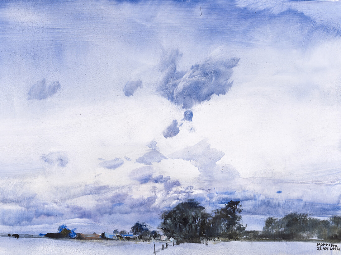 James Morrison, East Dysart, 23.xii.2014, oil on board, 48 x 75 cm