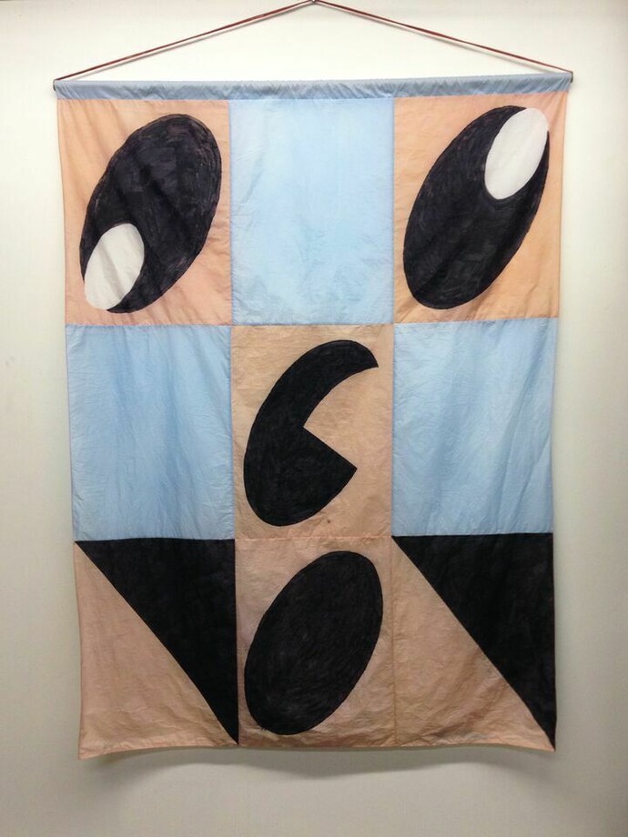 Wilder Alison, L'O"I"GNON, 2015, nylon, thread, 72 x 54 inches