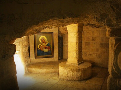 Gruta de la Leche en la ciudad de Belén, Palestina