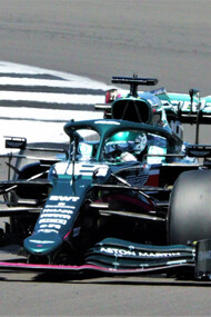 Lance Stroll Aston Martin F1, Stroll racing for Aston Martin F1 at Silverstone 2021, England