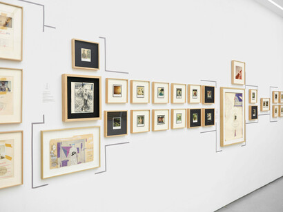 Claudio Perna y Antonio Caro, Coincidentes, vista de exhibición. Cortesía de 1 Mira Madrid