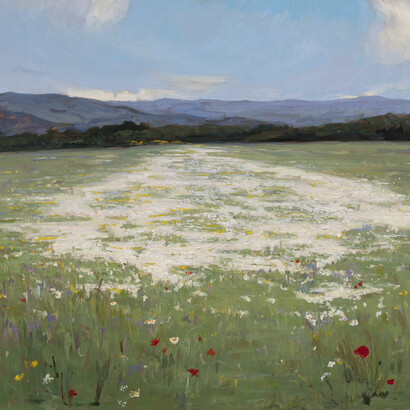 Melissa Franklin Sanchez, Wildflowers in may (detail), 2026. Courtesy of Grenning Gallery