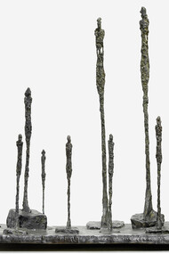 Alberto Giacometti “The Glade, Square, Nine Figures” Bronze, 1950, Archives Fondation Maeght, Saint-Paul de Vence (France)