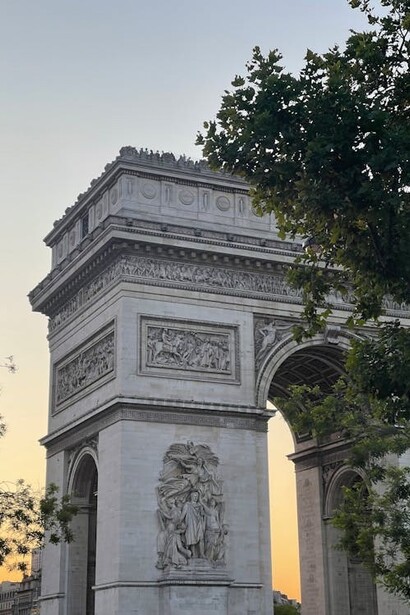 El Arco del Triunfo, atardecer, Paris, France