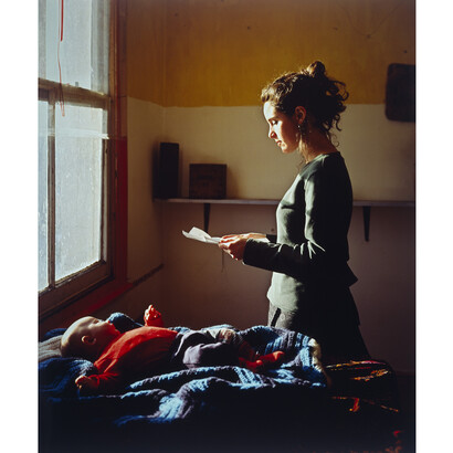 Woman Reading a Possession Order; Persons Unknown, Tom Hunter, 1997 (c) Tom Hunter and Purdy Hicks Gallery, London