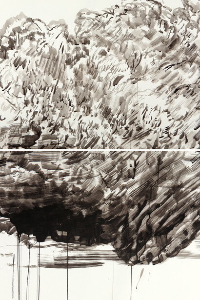 Robyn Penn, 2017, 'After the Failure of the Revolution I', Indian ink on paper (Simili Japon). 