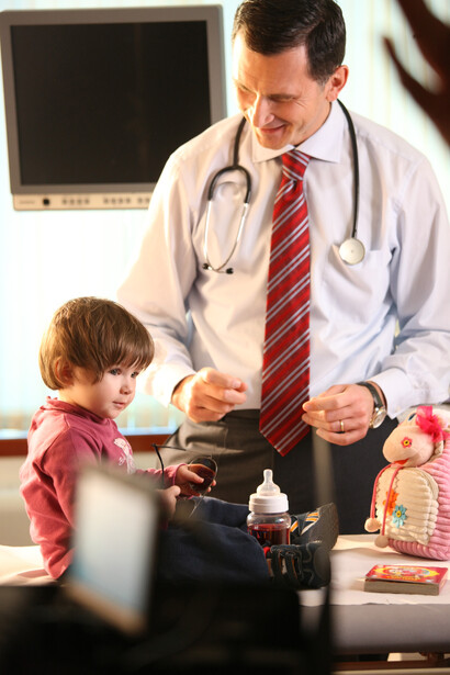 Professor Primorac with a young patient