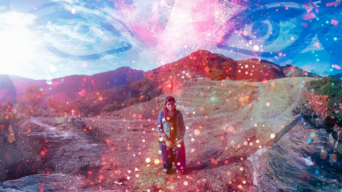 Poulomi Basu, Installation view from Maya: the birth of a superhero, 2023–2024 & Blood
speaks: a ritual of exile, 2013–2018. Mit freundlicher genehmigung des Fotomuseums Winterthur