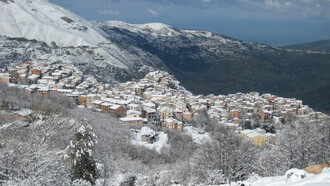 Galati innevata come aquila in volo. Foto di Alessandra Drago