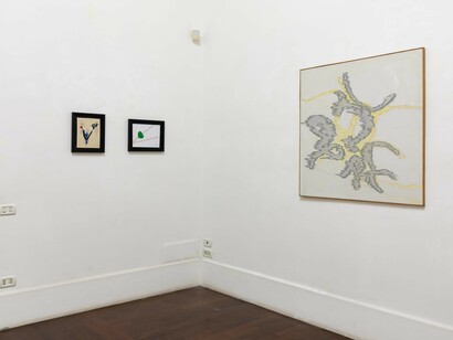 Tomaso Binga, Io sono io. Io sono me, vista della mostra. Per gentile concessione della Galleria Tiziana Di Caro