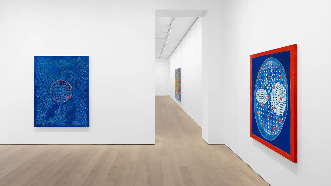 Terry Winters, Along the river, exhibition view. Courtesy of Modern Art