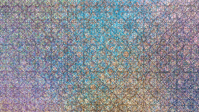 Tim Head, Solaris 1 (detail), 2013. Unique UV inkjet print on acrylic. 120 × 120 cm