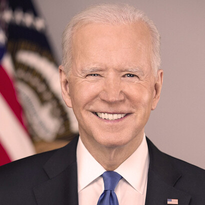 Joe Biden, 46.º y actual presidente de los Estados Unidos desde el 20 de enero de 2021