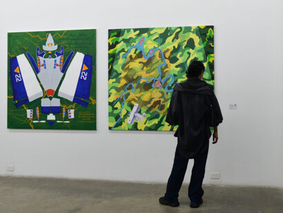 Javier Murillo Tulande, Geometric treatises, exhibition view. Courtesy of El Dorado Space