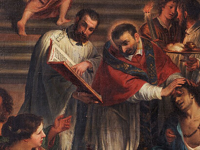 Giovanni Bonatti, San Carlo Borromeo vista gli appestati