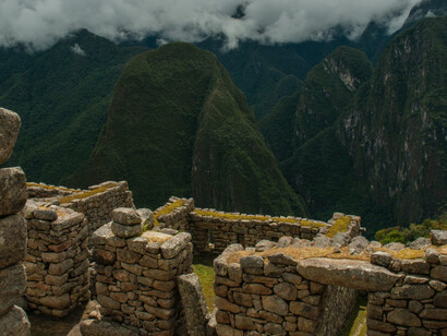 Vista dall'alto di Machu Picchu, Perù