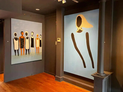 Janet Maya, The architecture of stillness, exhibition view. Courtesy of Robin Rice Gallery