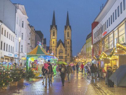 The Weihnachtsmarkt in Germany, a traditional Christmas market brimming with holiday spirit