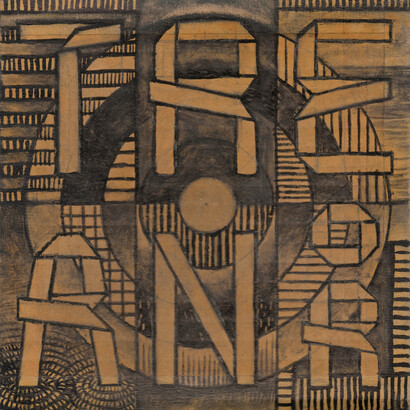 Treanor, carbon ink, newspaper on recycled cardboard, Mark Weighton, 2020