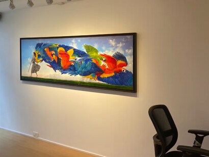 Various artists, The space we inhabit, exhibition view. Courtesy of Beatriz Esguerra Art