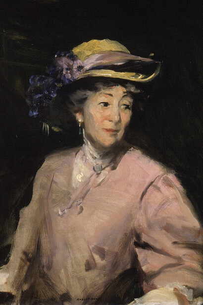 Robert Henri
American, 1865–1929
Portrait of Edith Haworth
1909
Oil on canvas
31 7/16 x 25 ½ in. (79.9 x 64.8 cm)
Sidney and Lois Eskenazi Museum of Art