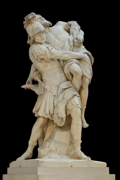 Enea e Anchise, 1697, Pierre Lepautre, Louvre, Parigi, Francia