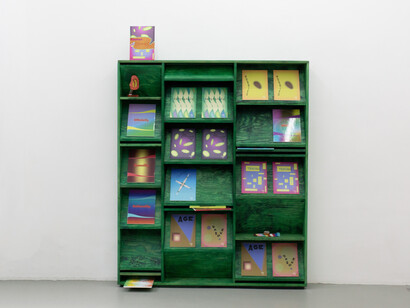 Vedran Kopljar (& parents), Voyages apstrakcija, exhibition view. Courtesy of Pizza Gallery