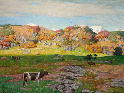 "Il Pascolo" di Carlo Fornara. Pinacoteca "Il Divisionismo" di Tortona