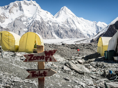 Catena Tian Shan, ai piedi della cima Khan Tengri