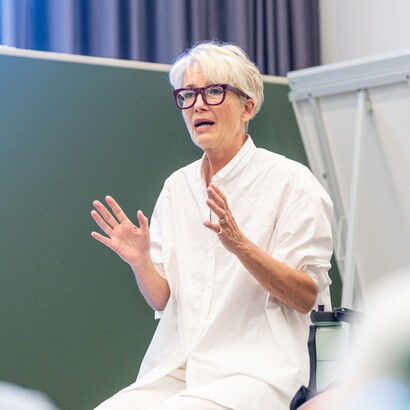 Locarno78, Filmmakers Academy meets Emma Thompson,.09.08.2025. Ph. MMarrtegani, Locarno Film Festival / Ti-Press