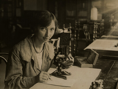 Silvia Zenari nel suo laboratorio
