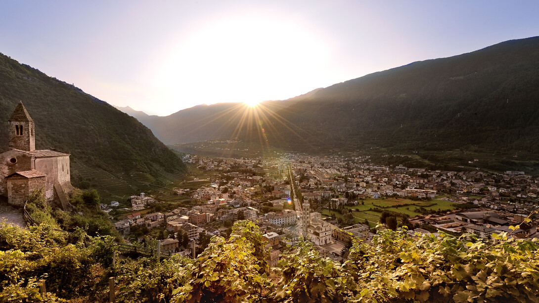 Un paesaggio della Valtellina