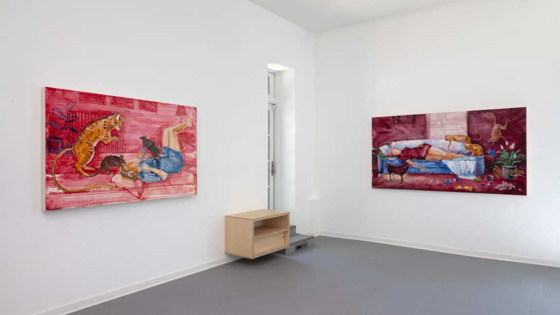 Julie Buffalohead, Travois, exhibition view. Courtesy of Dreamsong